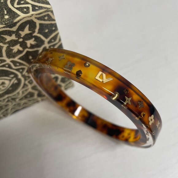 Louis Vuitton Resin Tortoise Color Bracelet - Picture 1 of 6